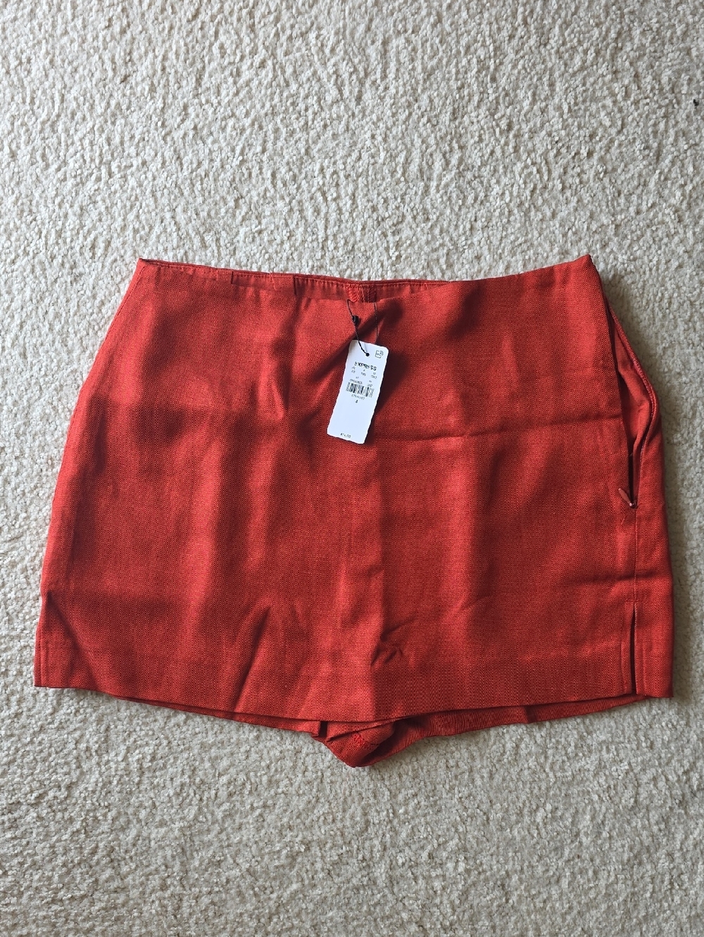 Express Red-Orange Skort